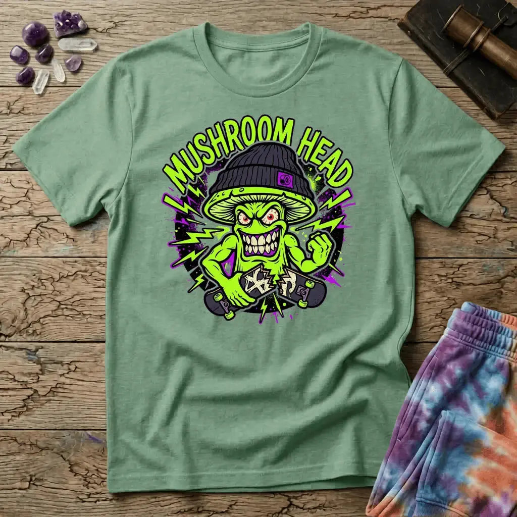 Printify T-Shirt Mushroom Head T-Shirt Mushroom Magic Mushroom T-Shirt