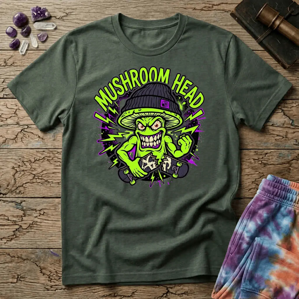 Printify T-Shirt Mushroom Head T-Shirt Mushroom Magic Mushroom T-Shirt
