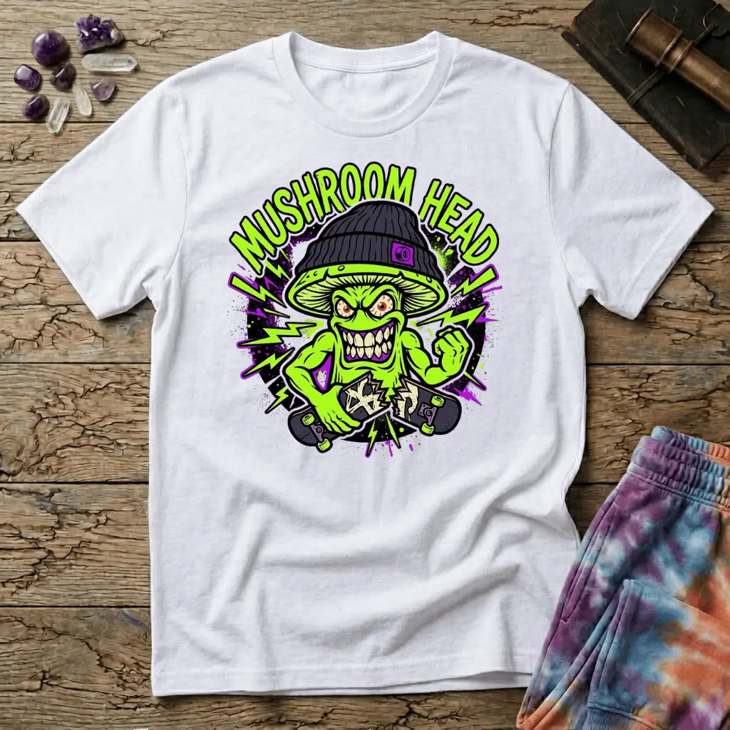 Printify T-Shirt Mushroom Head T-Shirt Mushroom Magic Mushroom T-Shirt
