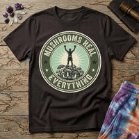 Printify T-Shirt Mushroom Heal Everything T-Shirt Mushroom Magic Mushroom T-Shirt