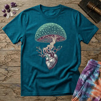 Printify T-Shirt Mushroom Heart T-Shirt Mushroom Magic Mushroom T-Shirt