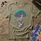 Printify T-Shirt Mushroom Heart T-Shirt Mushroom Magic Mushroom T-Shirt