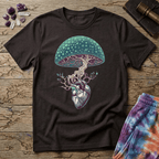 Printify T-Shirt Mushroom Heart T-Shirt Mushroom Magic Mushroom T-Shirt
