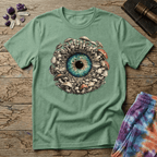 Printify T-Shirt Mushroom Iris Eyeball T-Shirt Mushroom Magic Mushroom T-Shirt
