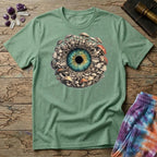 Printify T-Shirt Mushroom Iris Eyeball T-Shirt Mushroom Magic Mushroom T-Shirt