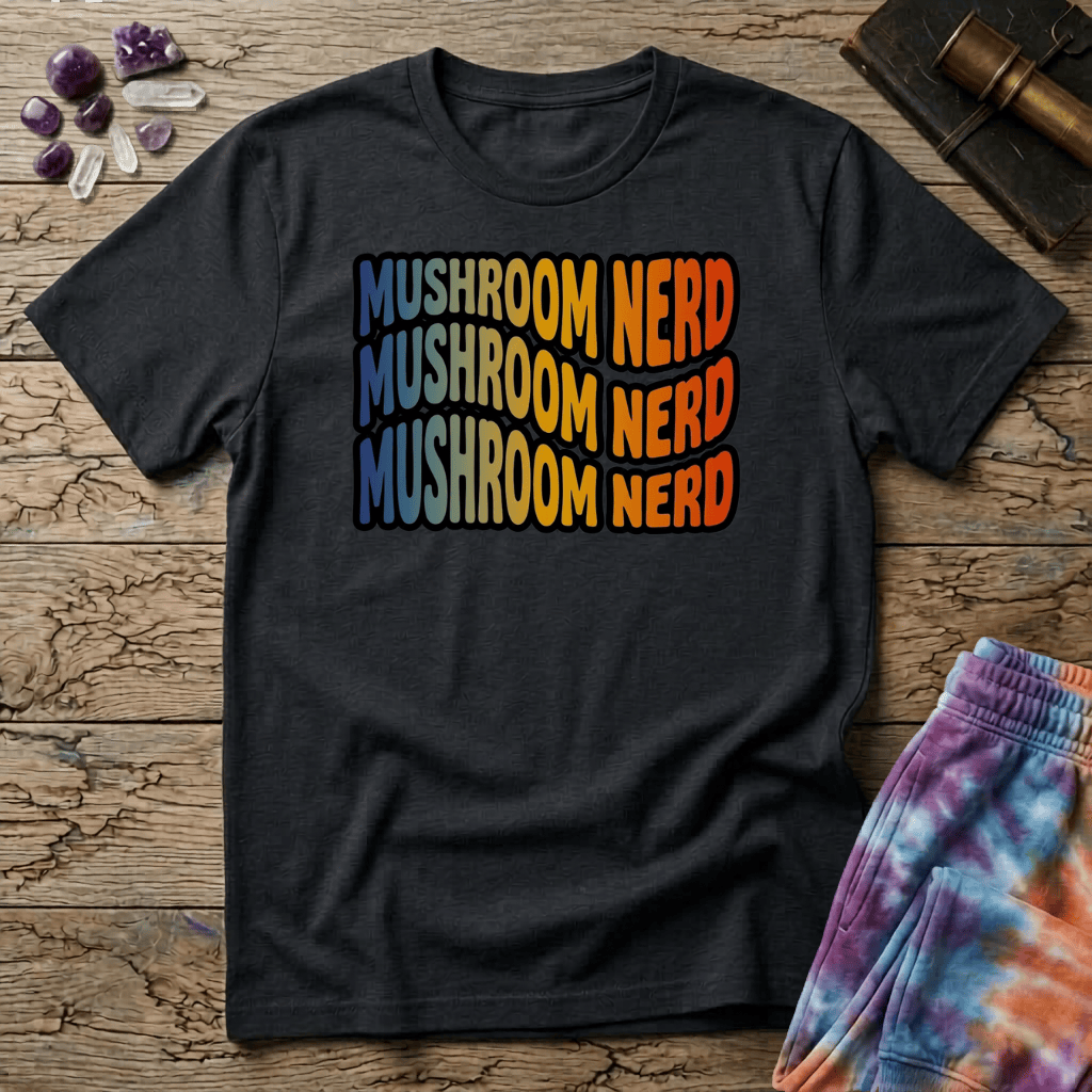 Printify T-Shirt Mushroom Nerd T-Shirt Mushroom Magic Mushroom T-Shirt
