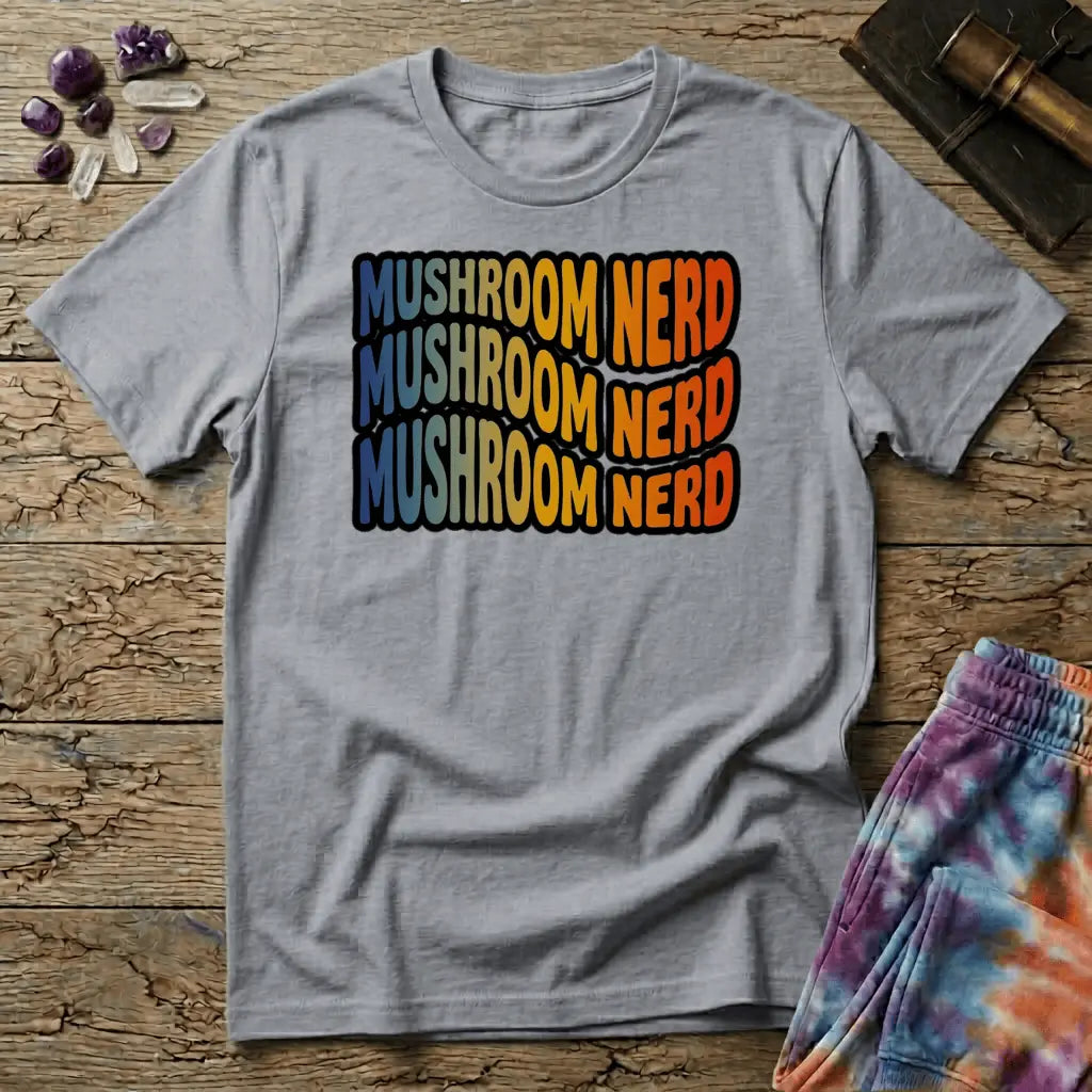Printify T-Shirt Mushroom Nerd T-Shirt Mushroom Magic Mushroom T-Shirt