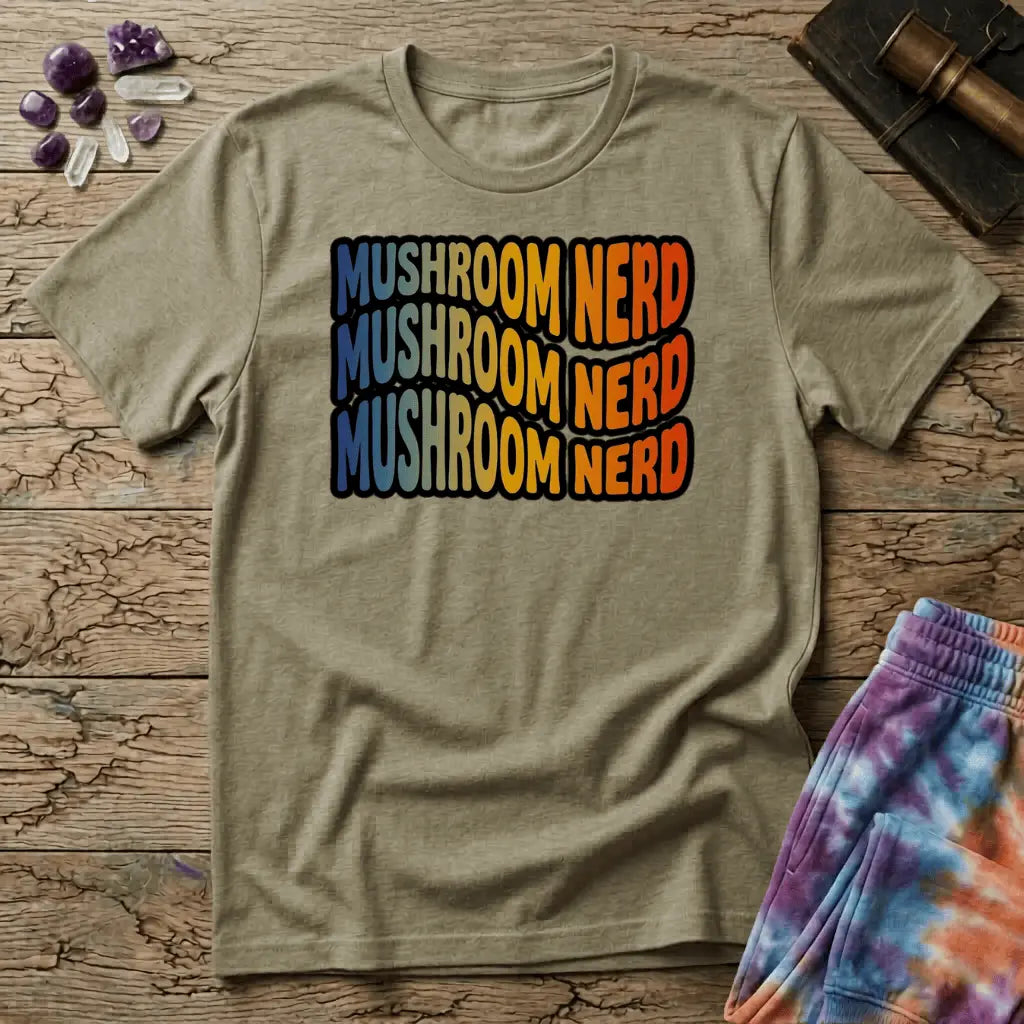 Printify T-Shirt Mushroom Nerd T-Shirt Mushroom Magic Mushroom T-Shirt