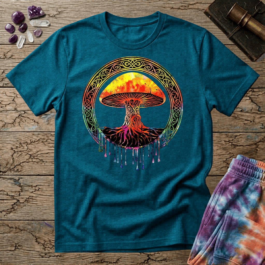 Printify T-Shirt Mushroom of Life T-Shirt Mushroom Magic Mushroom T-Shirt