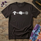 Printify T-Shirt Mushroom Plus Brain T-Shirt Mushroom Magic Mushroom T-Shirt
