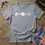 Printify T-Shirt Mushroom Plus Brain T-Shirt Mushroom Magic Mushroom T-Shirt