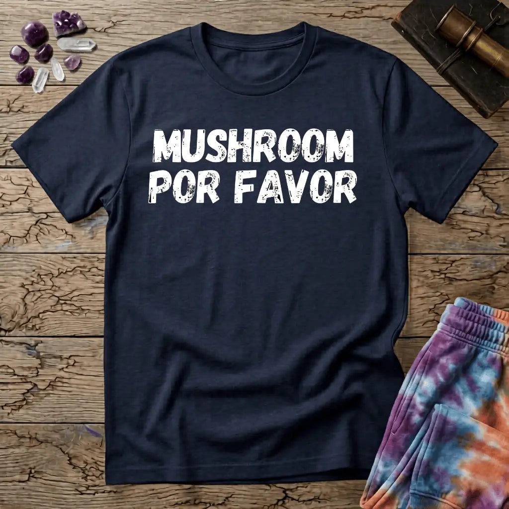 Printify T-Shirt Mushroom Por Favor T-Shirt Mushroom Magic Mushroom T-Shirt