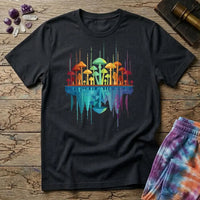 Printify T-Shirt Mushroom Reflections T-Shirt Mushroom Magic Mushroom T-Shirt