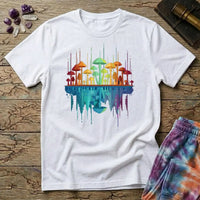 Printify T-Shirt Mushroom Reflections T-Shirt Mushroom Magic Mushroom T-Shirt