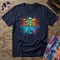Printify T-Shirt Mushroom Reflections T-Shirt Mushroom Magic Mushroom T-Shirt