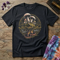Printify T-Shirt Mushroom Reflections - The Quiet Ripple T-Shirt Mushroom Magic Mushroom T-Shirt