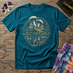 Printify T-Shirt Mushroom Reflections - The Quiet Ripple T-Shirt Mushroom Magic Mushroom T-Shirt