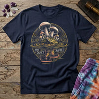 Printify T-Shirt Mushroom Reflections - The Quiet Ripple T-Shirt Mushroom Magic Mushroom T-Shirt