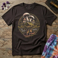 Printify T-Shirt Mushroom Reflections - The Quiet Ripple T-Shirt Mushroom Magic Mushroom T-Shirt
