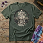 Printify T-Shirt Mushroom Reflections Too T-Shirt Mushroom Magic Mushroom T-Shirt