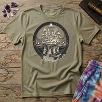 Printify T-Shirt Mushroom Reflections Too T-Shirt Mushroom Magic Mushroom T-Shirt