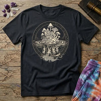 Printify T-Shirt Mushroom Reflections Too T-Shirt Mushroom Magic Mushroom T-Shirt
