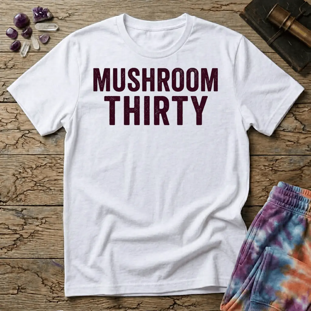 Printify T-Shirt Mushroom Thirty T-Shirt Mushroom Magic Mushroom T-Shirt