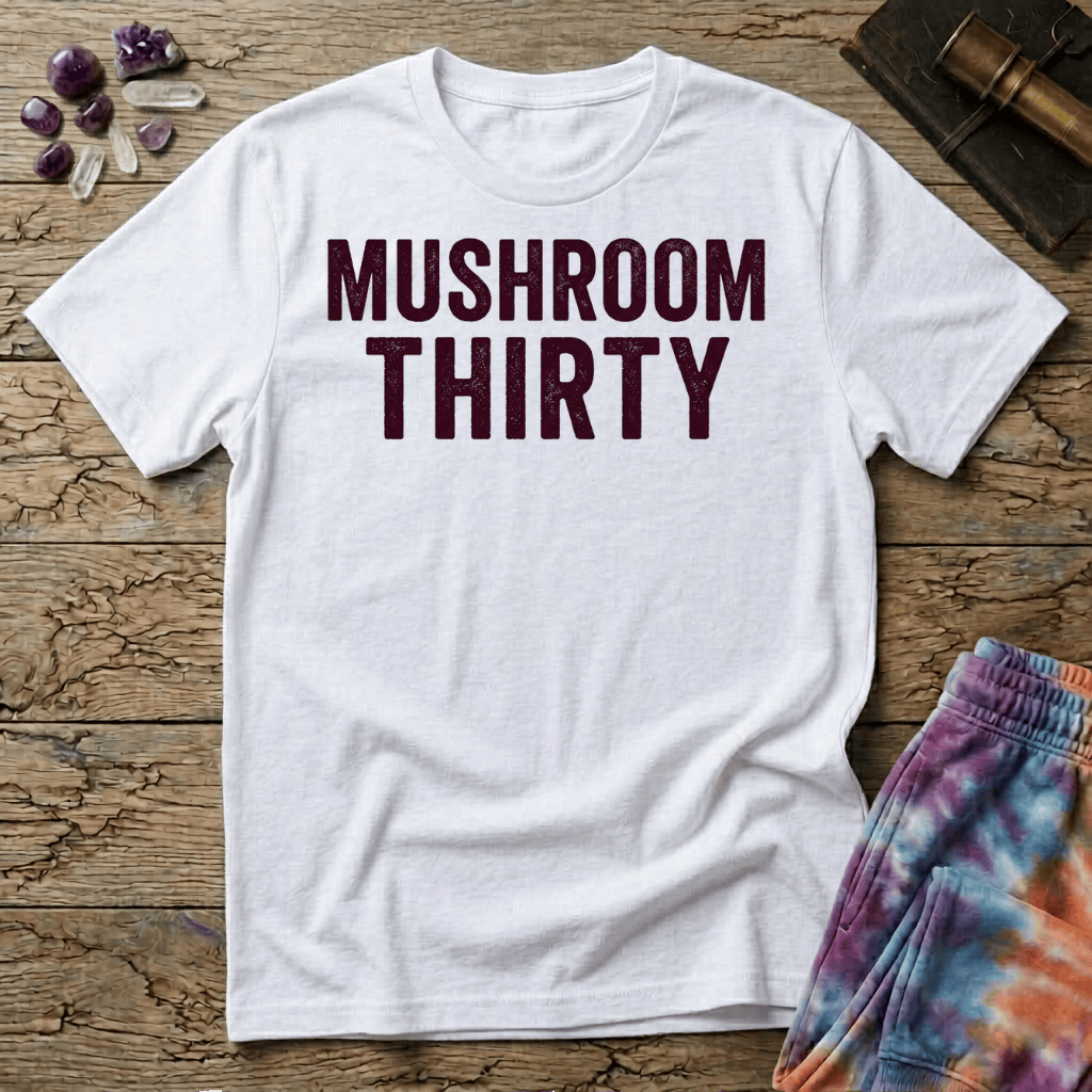 Printify T-Shirt Mushroom Thirty T-Shirt Mushroom Magic Mushroom T-Shirt