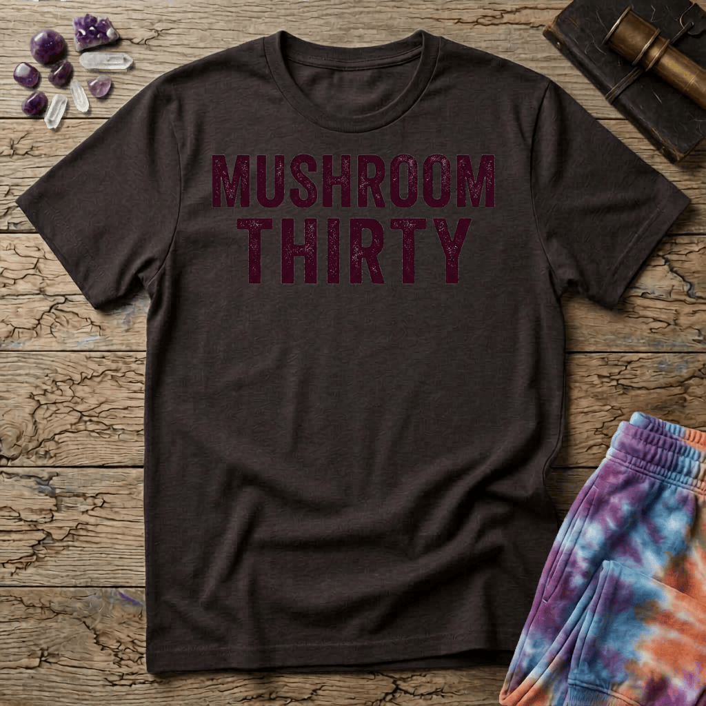 Printify T-Shirt Mushroom Thirty T-Shirt Mushroom Magic Mushroom T-Shirt