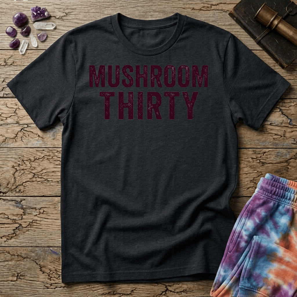 Printify T-Shirt Mushroom Thirty T-Shirt Mushroom Magic Mushroom T-Shirt