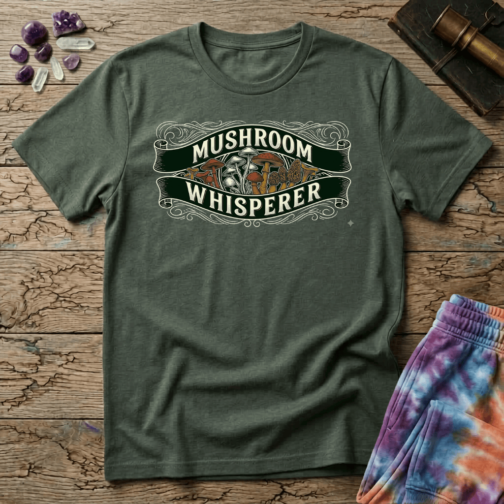 Printify T-Shirt Mushroom Whisperer T-Shirt Mushroom Magic Mushroom T-Shirt