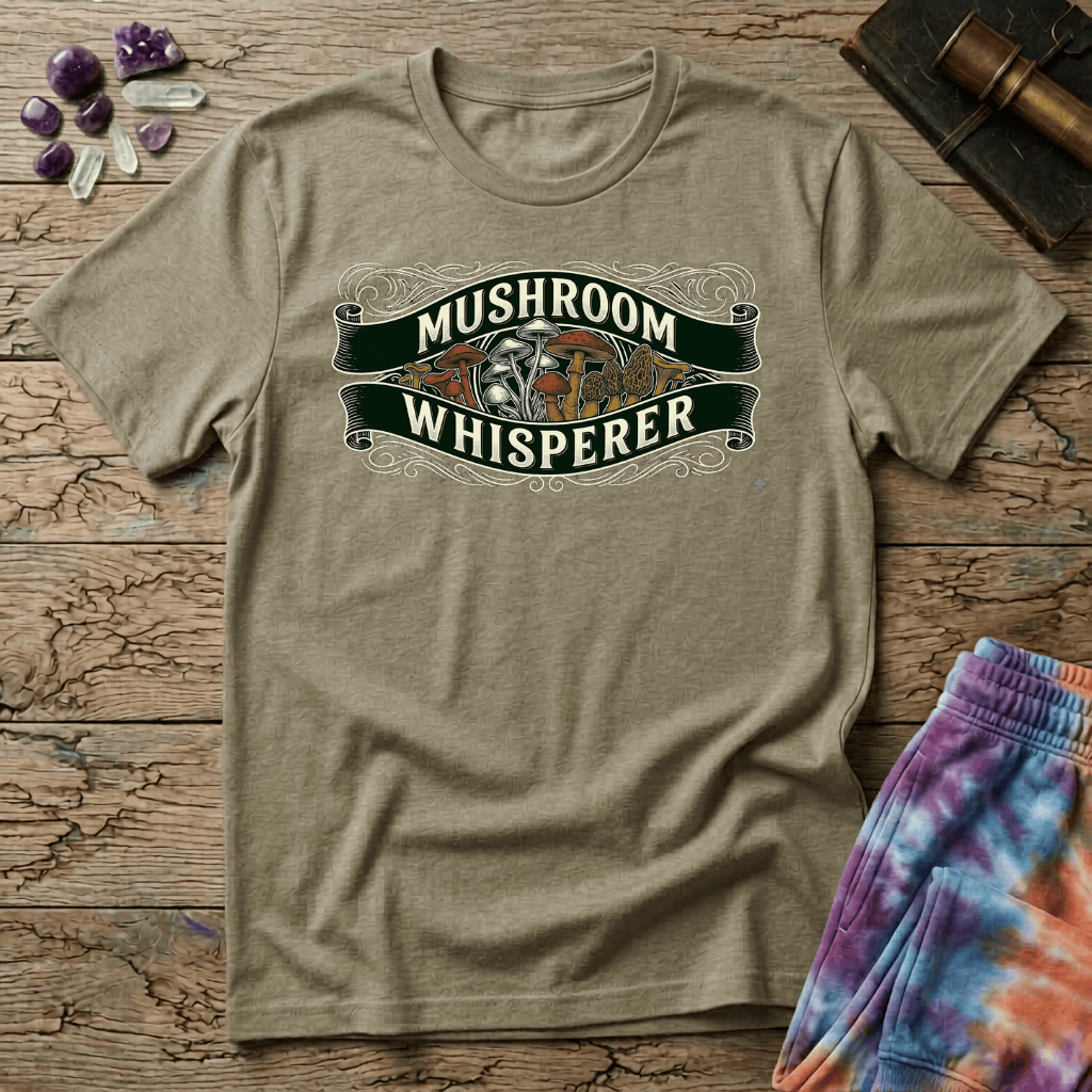Printify T-Shirt Mushroom Whisperer T-Shirt Mushroom Magic Mushroom T-Shirt