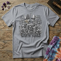 Printify T-Shirt Mushy Earth Tones T-Shirt Mushroom Magic Mushroom T-Shirt