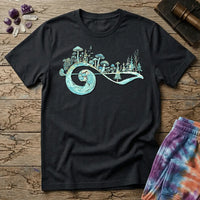 Printify T-Shirt Music Note Mushrooms Trees T-Shirt Mushroom Magic Mushroom T-Shirt