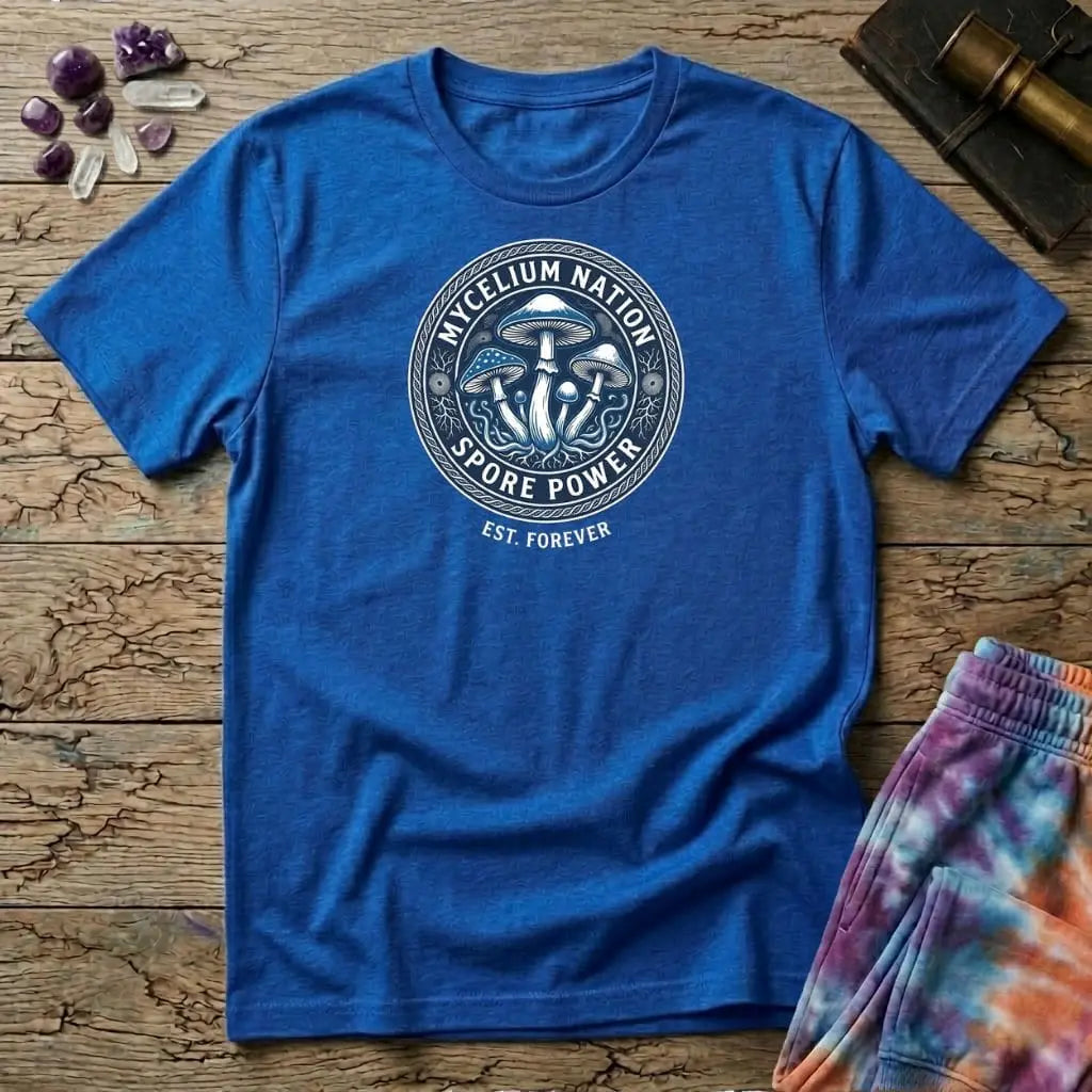 Printify T-Shirt Mycelium Nation Mushroom T-Shirt Mushroom Magic Mushroom T-Shirt