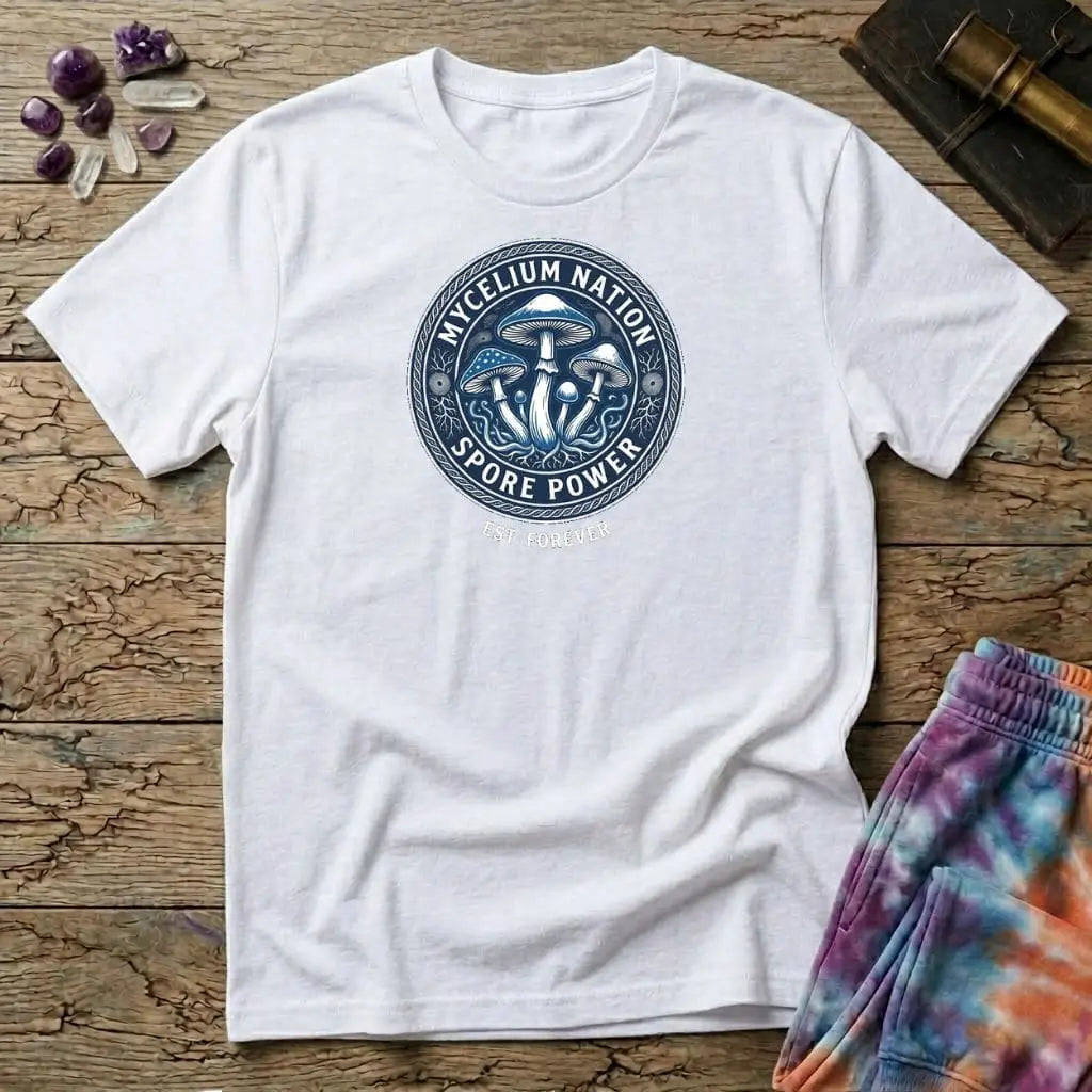 Printify T-Shirt Mycelium Nation Mushroom T-Shirt Mushroom Magic Mushroom T-Shirt