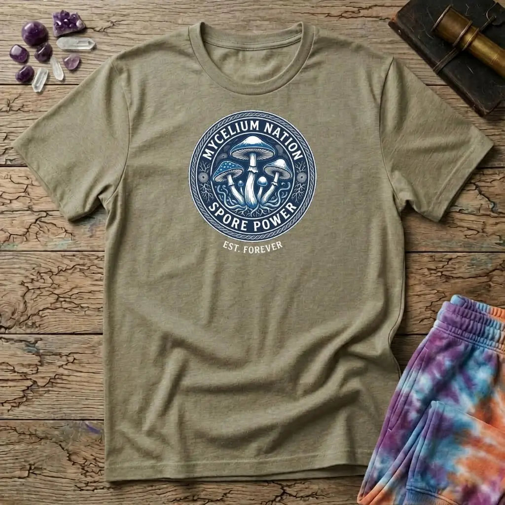 Printify T-Shirt Mycelium Nation Mushroom T-Shirt Mushroom Magic Mushroom T-Shirt