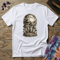 Printify T-Shirt Mycelium Network Mushroom DJ T-Shirt Mushroom Magic Mushroom T-Shirt