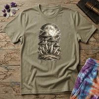 Printify T-Shirt Mycelium Network Mushroom DJ T-Shirt Mushroom Magic Mushroom T-Shirt