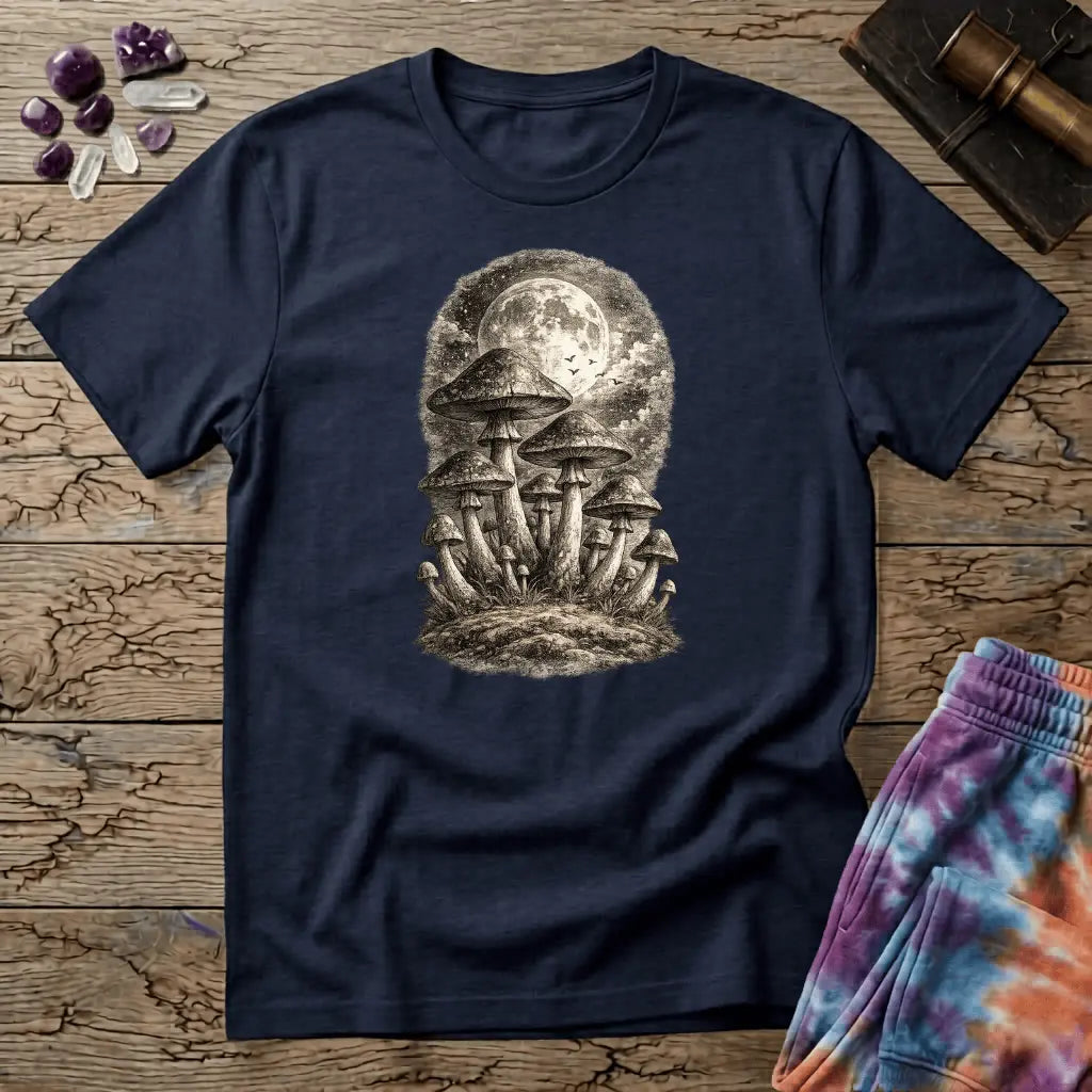 Printify T-Shirt Myco Moon T-Shirt Mushroom Magic Mushroom T-Shirt