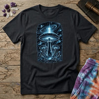 Printify T-Shirt Myco Spaceships Mushrooms T-Shirt Mushroom Magic Mushroom T-Shirt