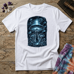 Printify T-Shirt Myco Spaceships Mushrooms T-Shirt Mushroom Magic Mushroom T-Shirt