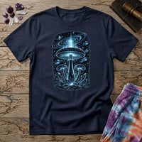 Printify T-Shirt Myco Spaceships Mushrooms T-Shirt Mushroom Magic Mushroom T-Shirt