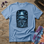 Printify T-Shirt Myco Spaceships Mushrooms T-Shirt Mushroom Magic Mushroom T-Shirt