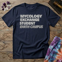 Printify T-Shirt Mycology Exchange Student Earth Campus T-Shirt Mushroom Magic Mushroom T-Shirt