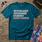 Printify T-Shirt Mycology Exchange Student Earth Campus T-Shirt Mushroom Magic Mushroom T-Shirt