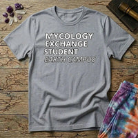 Printify T-Shirt Mycology Exchange Student Earth Campus T-Shirt Mushroom Magic Mushroom T-Shirt