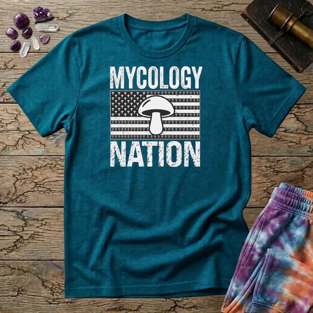 Printify T-Shirt Mycology Nation Mushroom T-Shirt Mushroom Magic Mushroom T-Shirt