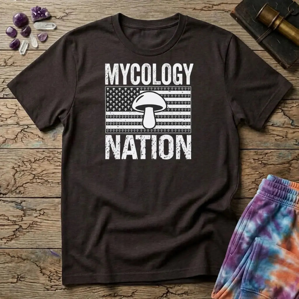 Printify T-Shirt Mycology Nation Mushroom T-Shirt Mushroom Magic Mushroom T-Shirt