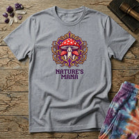 Printify T-Shirt Nature's Mana Mushroom T-Shirt Mushroom Magic Mushroom T-Shirt